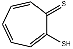 2-メルカプト-2,4,6-シクロヘプタトリエン-1-チオン 化学構造式