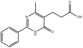 3-(4-METHYL-6-OXO-2-PHENYL-1,6-DIHYDROPYRIMIDIN-5-YL)PROPANOIC ACID Struktur