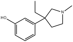 3-(3-Ethyl-1-methyl-3-pyrrolidinyl)phenol Structure