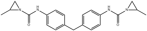 2-methyl-N-[4-[[4-[(2-methylaziridine-1-carbonyl)amino]phenyl]methyl]p henyl]aziridine-1-carboxamide 结构式