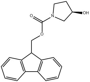 (R)-1-FMOC-3-吡咯烷醇, 215178-39-5, 结构式