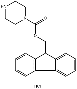 FMOC-哌嗪盐酸盐, 215190-22-0, 结构式