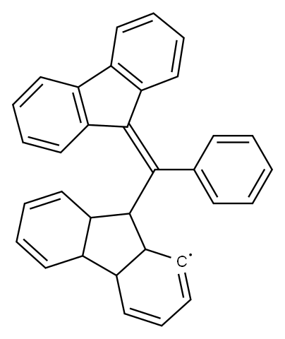 9-[9H-フルオレン-9-イリデン(フェニル)メチル]-9H-フルオレン-9-イルラジカル 化学構造式