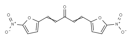 1,5-bis(5-nitro-2-furyl)penta-1,4-dien-3-one  Structure