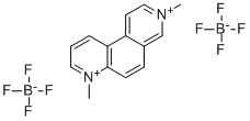 3,7-Dimethyl-3,7-phenanthroliniumbis(tetrafluoroborate) 结构式