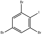 2,4,6-トリブロモヨードベンゼン 化学構造式