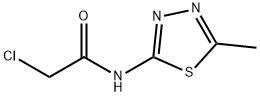 2-(2-氯乙酰氨基)-5-甲基-1,3,4-噻二唑, 21521-87-9, 结构式