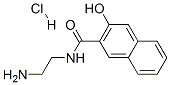 N-(2-アミノエチル)-3-ヒドロキシ-2-ナフタレンカルボアミド/塩酸 化学構造式