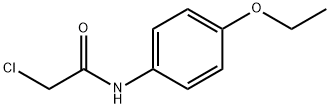 乙酰胺,2-氯-N-(4-乙氧苯基)-, 2153-08-4, 结构式