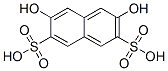2,7-Dihydroxynaphthalene-3,6-disulfonicacid Structure
