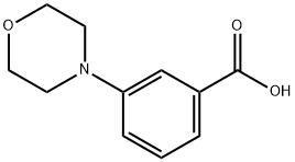 3-モルホリノ安息香酸 化学構造式