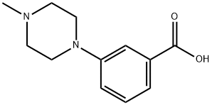 3-(4-Methylpiperazin-1-yl)benzoic acid Structure