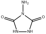 4-アミノ-1,2,4-トリアゾリジン-3,5-ジオン 化学構造式