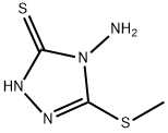 4-氨基-5-(甲基硫烷基)-4H-1,2,4-三唑-3-硫醇, 21532-03-6, 结构式