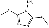 双(甲硫基)-4H-1,2,4-三唑-4-胺 结构式
