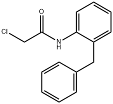 N-[2-(苯基甲基)苯基]-2-氯乙酰胺,21535-43-3,结构式
