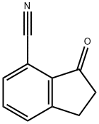 2,3-dihydro-3-oxo-1H-indene-4-carbonitrile 化学構造式