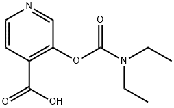 3-([(DIETHYLAMINO)CARBONYL]OXY)-4-PYRIDINECARBOXYLIC ACID Struktur