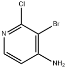 3-ブロモ-2-クロロ-4-ピリジンアミン 化学構造式