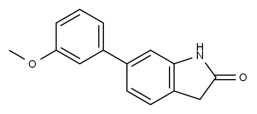 6-(3-METHOXY-PHENYL)-1,3-DIHYDRO-INDOL-2-ONE Struktur