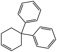 1,1'-(3-シクロヘキセン-1,1-ジイル)ビスベンゼン 化学構造式