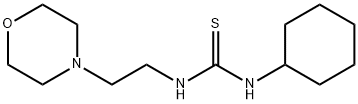 N-シクロヘキシル-N'-[2-(4-モルホリニル)エチル]チオ尿素 化学構造式