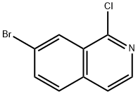 7-ブロモ-1-クロロイソキノリン 化学構造式