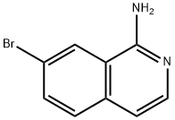 1-アミノ-7-ブロモイソキノリン 化学構造式