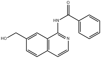 N-(7-(羟甲基)异喹啉-1-基)苯甲酰胺, 215453-55-7, 结构式