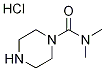 Piperazine-1-carboxylic acid dimethylamidehydrochloride Struktur