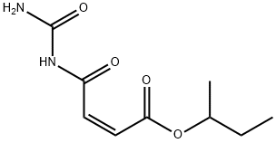 butan-2-yl (Z)-3-(carbamoylcarbamoyl)prop-2-enoate 结构式