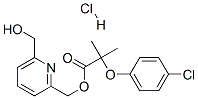 [6-(hydroxymethyl)-2-pyridyl]methyl 2-(4-chlorophenoxy)-2-methylpropionate hydrochloride  Structure