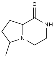 Pyrrolo[1,2-a]pyrazin-1(2H)-one, hexahydro-6-methyl- (8CI) Structure