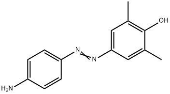 4-[(p-アミノフェニル)アゾ]-2,6-キシレノール 化学構造式