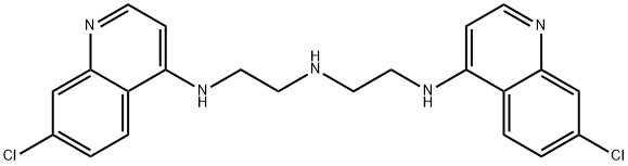 N-(7-Chloro-4-quinolinyl)-N'-[2-[(7-chloro-4-quinolinyl)aMino]ethyl]-1,2-ethanediaMine 结构式