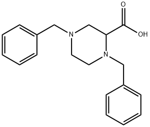 1,4-联苄基哌嗪-2-羧酸,215597-67-4,结构式