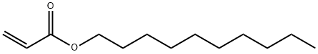 プロペン酸デシル 化学構造式