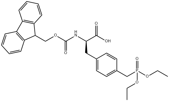 FMOC-4-DIETHYLPHOSPHOMETHYL-D-PHENYLALANINE Structure