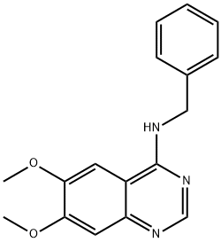 N-BENZYL-6,7-DIMETHOXY-4-QUINAZOLINAMINE Struktur