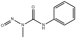 N-メチル-N-ニトロソ-N'-(フェニル)尿素 化学構造式