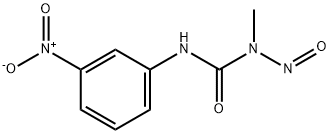 1-Methyl-3-(m-nitrophenyl)-1-nitrosourea Structure