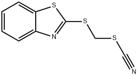 2-(硫氰酸甲基巯基)苯并噻唑,21564-17-0,结构式