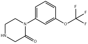 1-(3-(TRIFLUOROMETHOXY)PHENYL) PIPERAZIN-2-ONE HYDROCHLORIDE Struktur