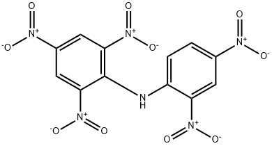 N-(2,4-ジニトロフェニル)-2,4,6-トリニトロベンゼンアミン 化学構造式