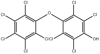 4-hydroxynonachlorodiphenyl ether 化学構造式