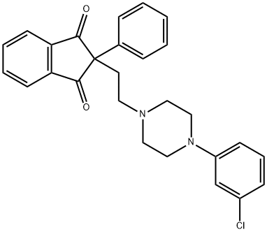 2-[2-[4-(m-Chlorophenyl)-1-piperazinyl]ethyl]-2-phenyl-1,3-indanedione|
