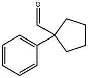 1-フェニルシクロペンタンカルボアルデヒド 化学構造式