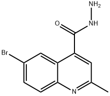6-bromo-2-methylquinoline-4-carbohydrazide Structure