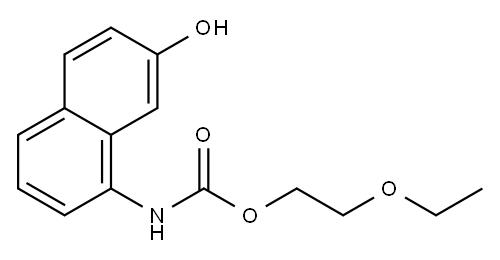 2-ethoxyethyl 7-hydroxynaphthalene-1-carbamate  Structure