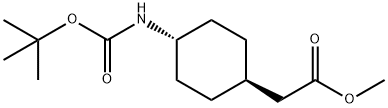 4-N-BOC-CYCLOHEXYACETIC ACID METHYL ESTER Struktur